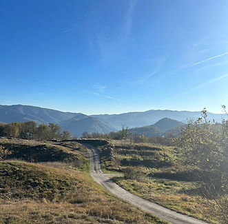 Wandelpad in de Toscaanse bergen