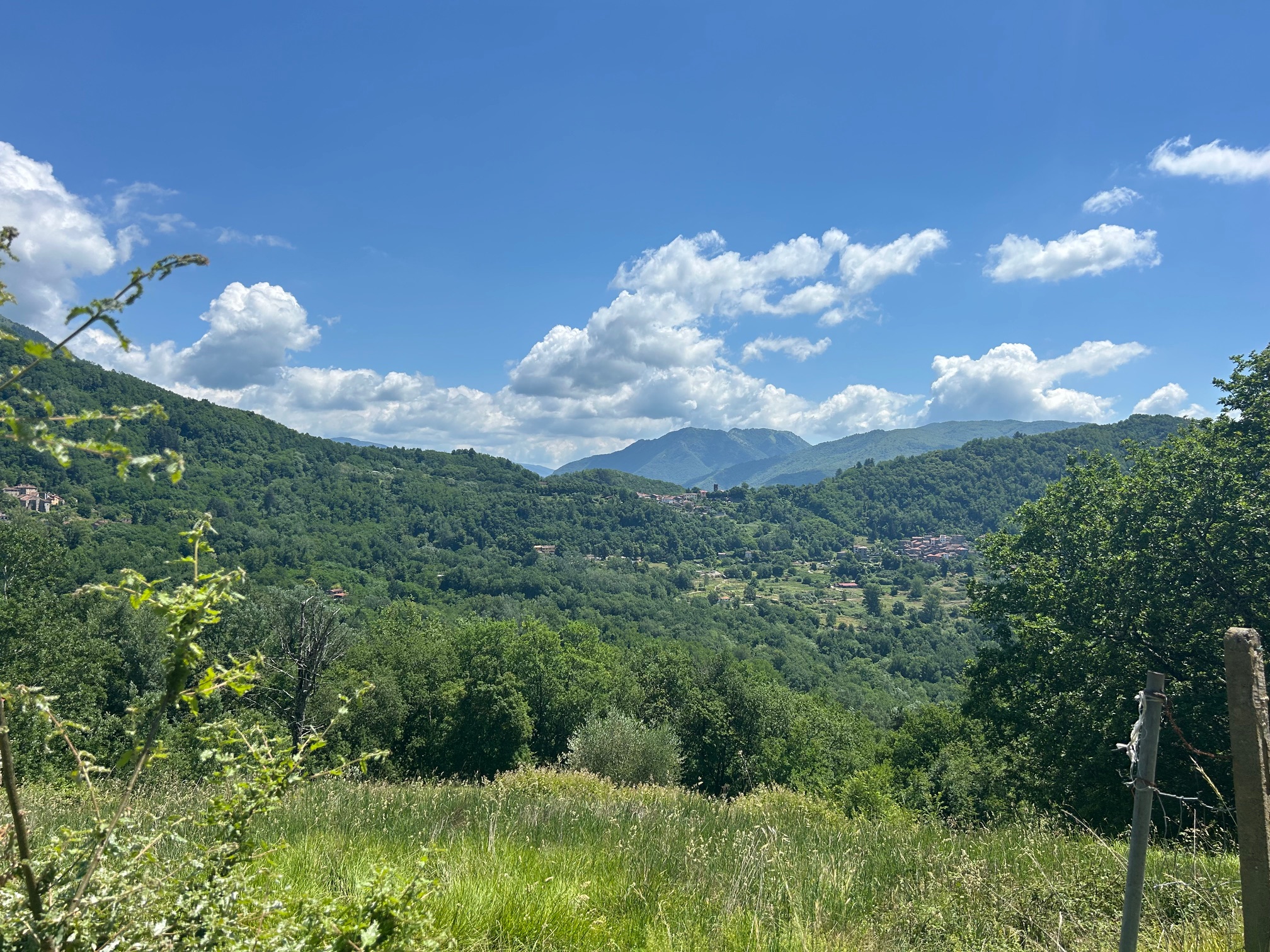Uitzicht over de Toscaanse vallei